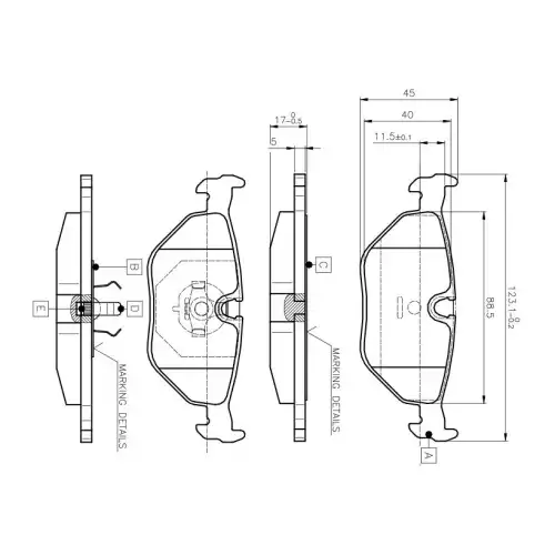 BOSCH Arka Fren Balatası Tk 0986TB2143