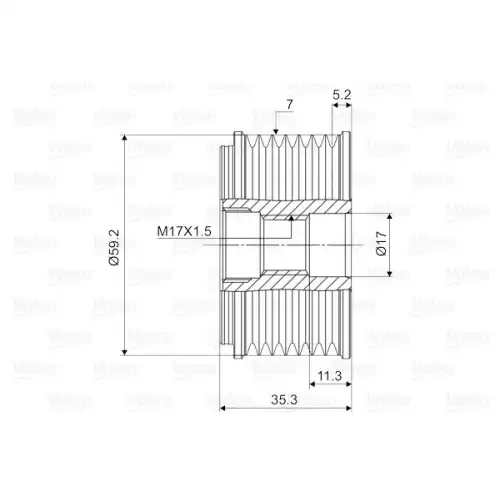 VALEO Alternatör Rulmanlı Kasnak 588088