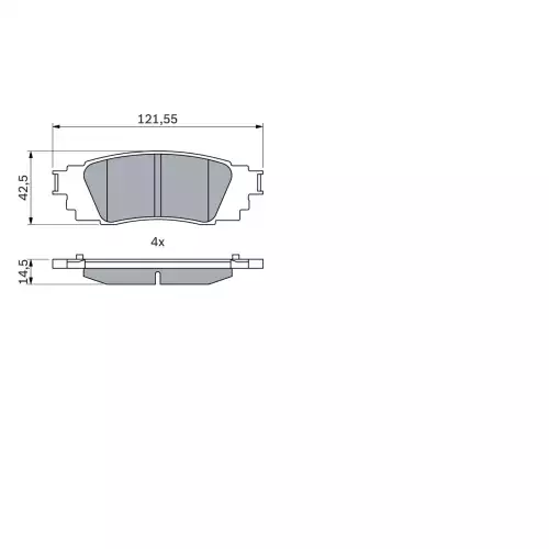 BOSCH Arka Fren Balatası Tk 0986424840