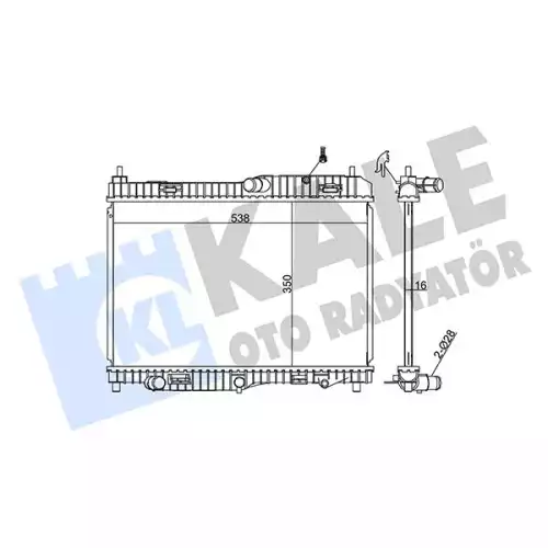 KALE Motor Su Radyatörü Otomatik Şanzıman 356000