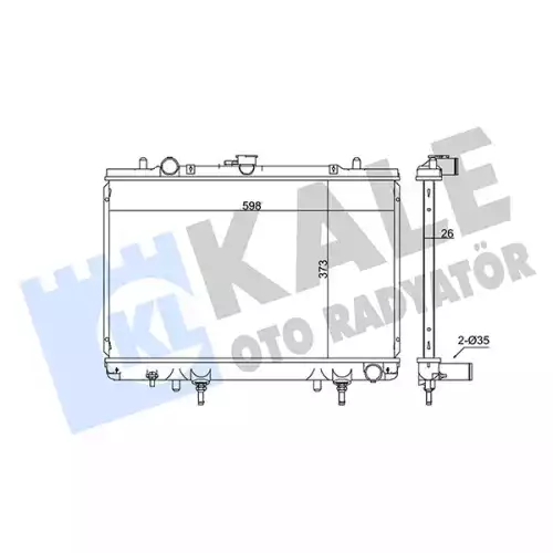 KALE Motor Su Radyatörü 362200