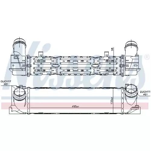 NISSENS Turbo İntercool Radyatörü 96450