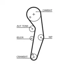 GATES Eksantrik Triger Kayışı 120 Diş 5569XS