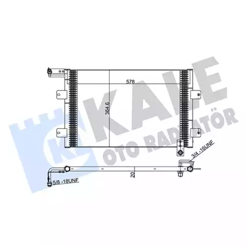 KALE Klima Radyatörü Kondanser 342945