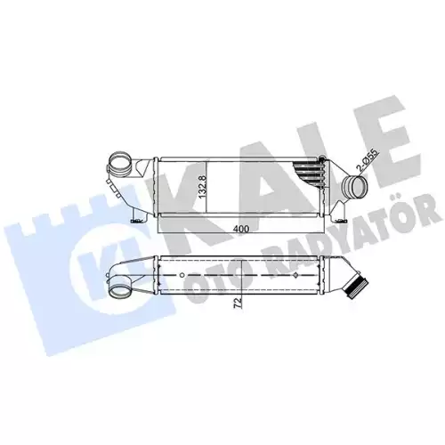 KALE Turbo Radyatörü İntercooler 346600