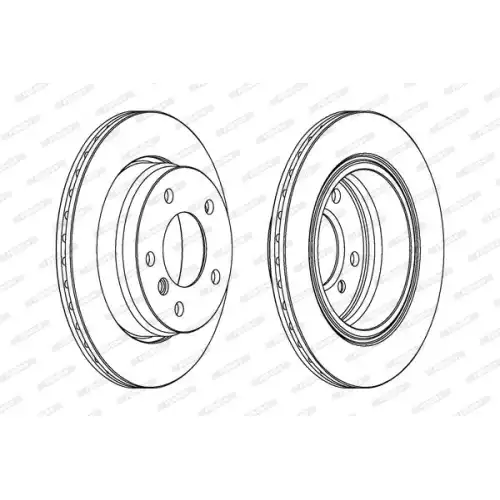 FERODO Arka Fren Diski Havalı 276Mm DDF831