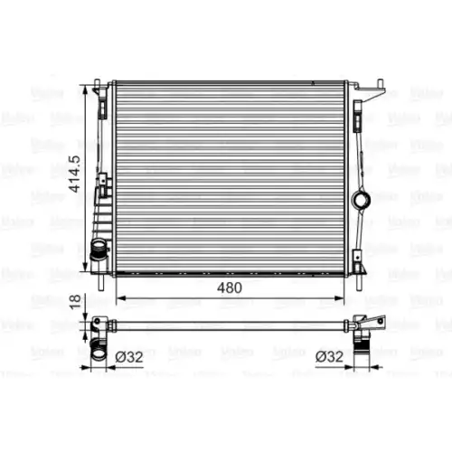 VALEO Motor Su Radyatörü 700802