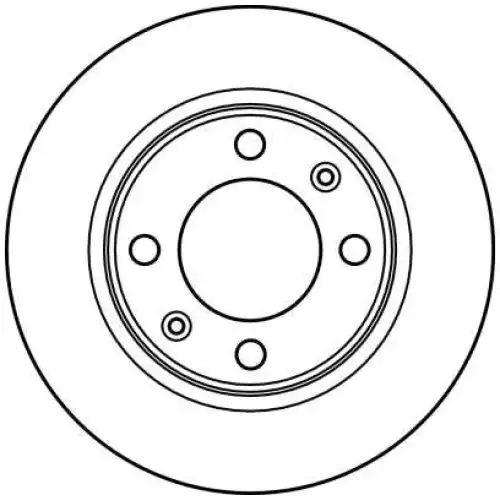 TRW Arka Fren Diski Düz DF2580