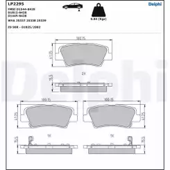 DELPHI Arka Fren Balatası Tk LP2295