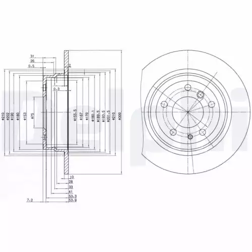 DELPHI Fren Diski Arka Takım BG2431