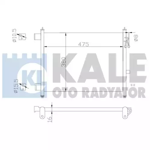 KALE Klima Radyatörü Kondanser 342435