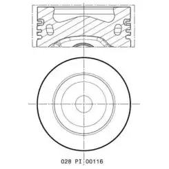 MAHLE Motor Pistonu 81.50mm 028PI00116002