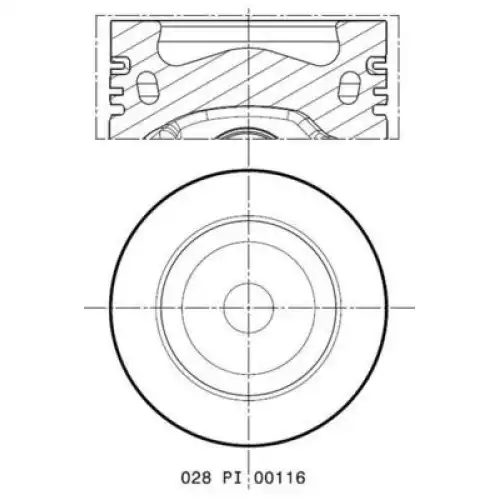 MAHLE Motor Pistonu 81.50mm 028PI00116002