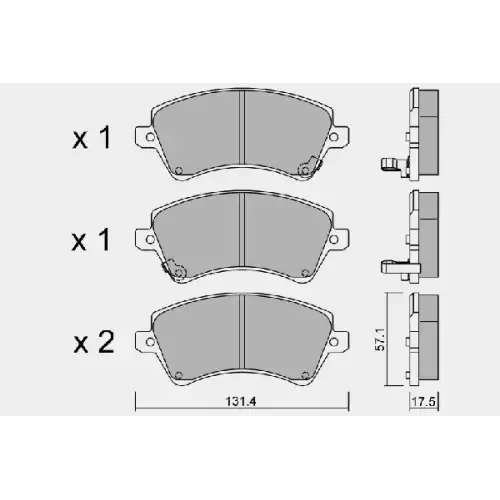 AISIN Ön Fren Balatası Tk D2224M BPTO-1009