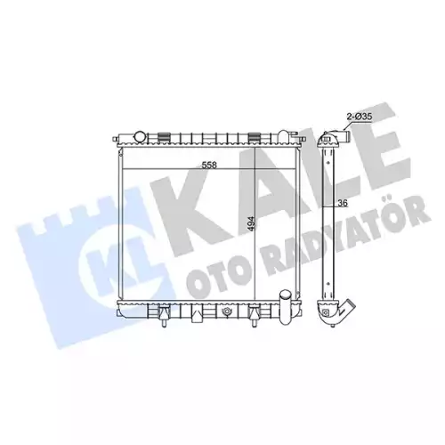 KALE Motor Su Radyatörü 359300