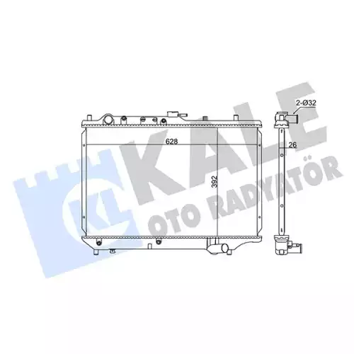 KALE Motor Su Radyatörü 342010