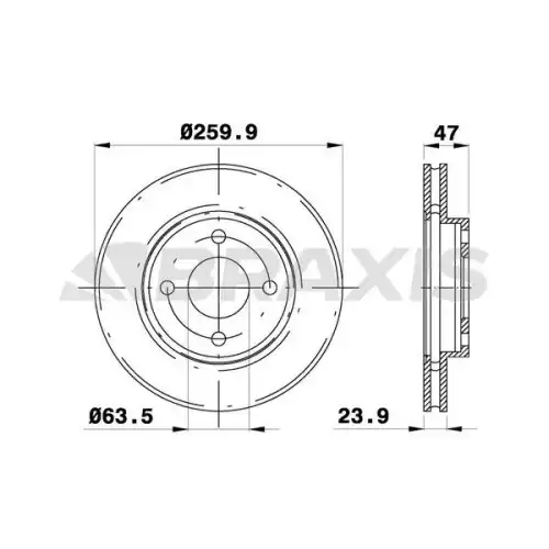BRAXIS Ön Fren Diski AE0116