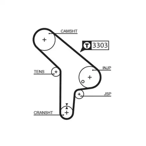 GATES Eksantrik Triger Kayışı 138 Diş 5078