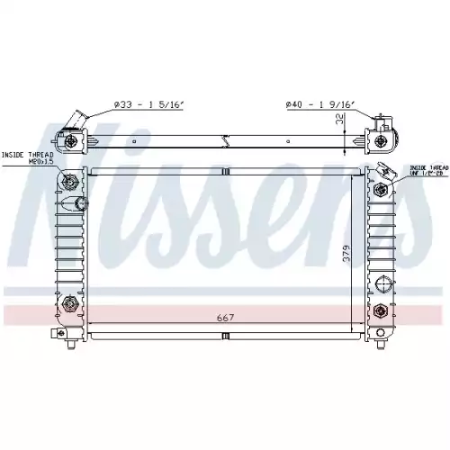 NISSENS Motor Su Radyatörü 60915