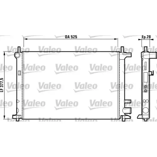 VALEO Motor Su Radyatörü 731736