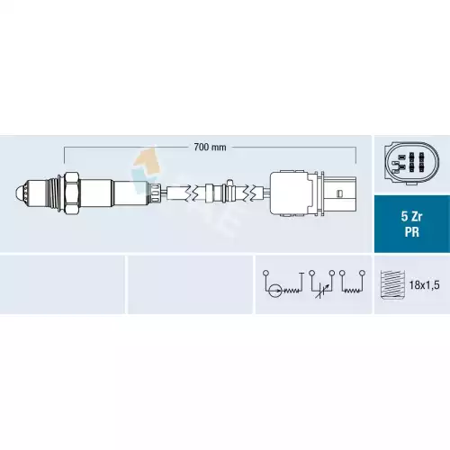 FAE Oksijen Sensörü Katalitik Konvektör Arkası FAE 75158