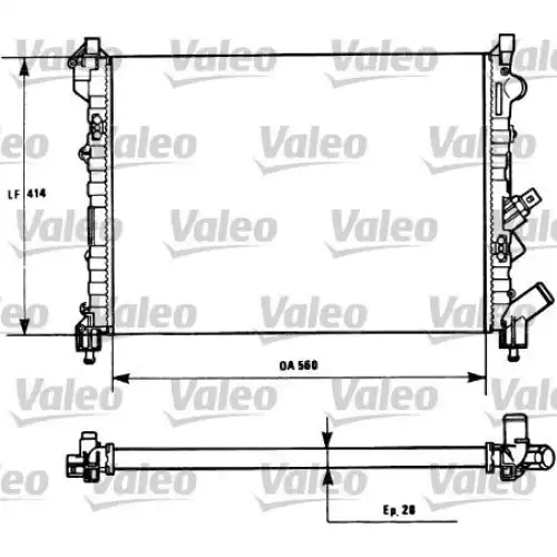 VALEO Motor Su Radyatörü 731128