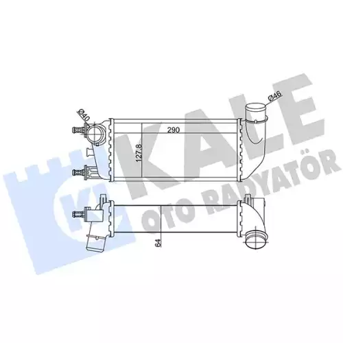 KALE Turbo Radyatörü İntercooler 344885