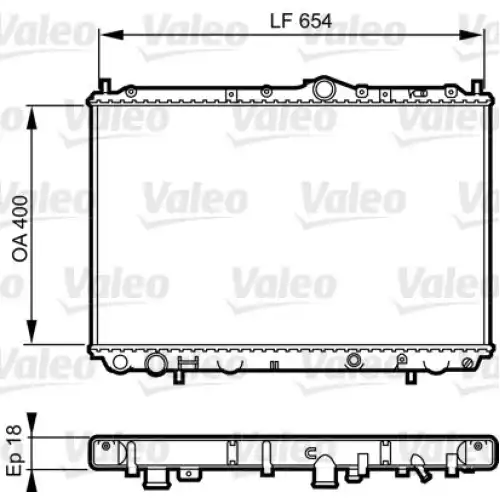 VALEO Motor Su Radyatörü 732524