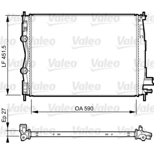 VALEO Motor Su Radyatörü 735381