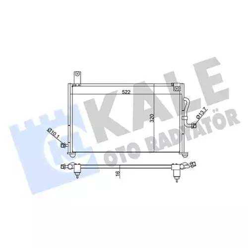 KALE Klima Radyatörü Kondanser 345170