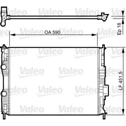 VALEO Motor Su Radyatörü 735281