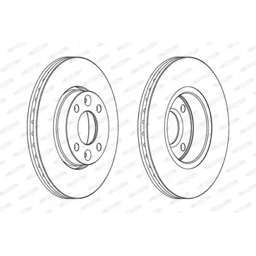 FERODO Ön Fren Diski Havalı 260Mm DDF1201