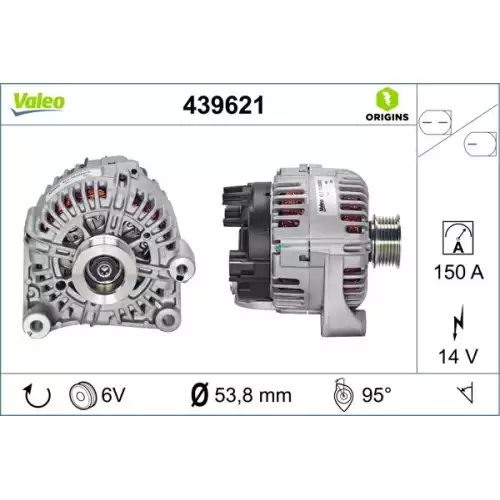 VALEO Alternatör Şarj Dinamosu 150A 439621