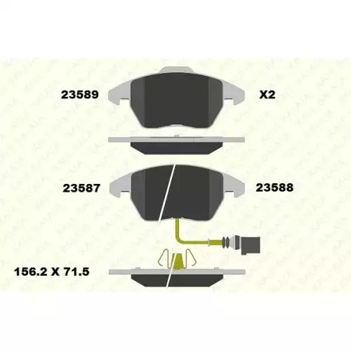 KALE Ön Fren Balatası Tk KALE 2358720305