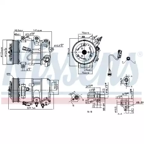 NISSENS Klima Kompresörü 890375