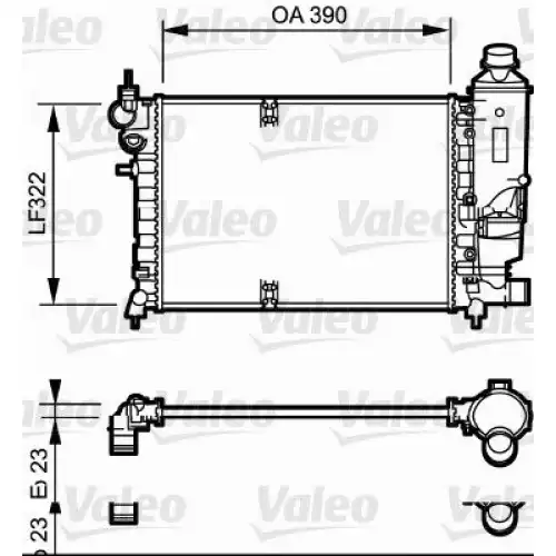 VALEO Motor Su Radyatörü Klimasız Manuel 731528