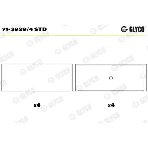 GLYCO Kol Yatak 8-Std 71-3929/4 STD