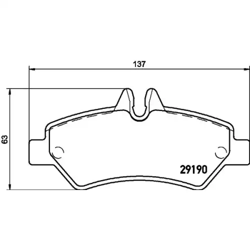 MINTEX Arka Fren Balatası Tk Fişli MDB 2802