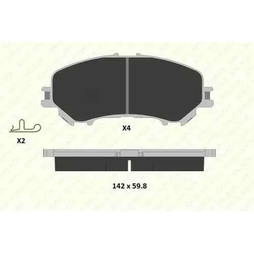 KALE Ön Fren Balatası Tk 2206516714KD11