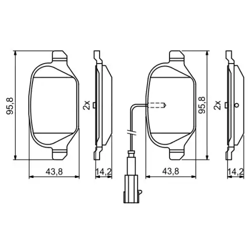 BOSCH Arka Fren Balatası Tk 0986494779