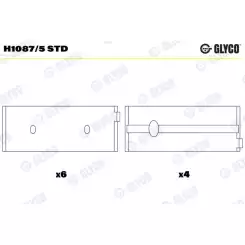 GLYCO Ana Yatak Std H1087/5 STD