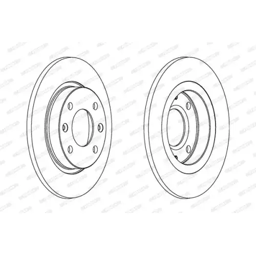 FERODO Ön Fren Diski Düz 247Mm DDF059