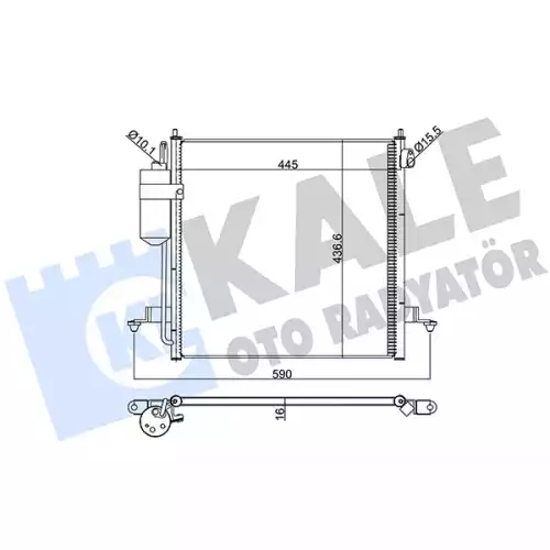 KALE Klima Radyatörü Kondanser 393100