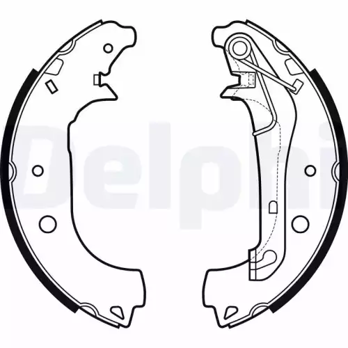 DELPHI Arka Fren Balatası Pabuç LS2157