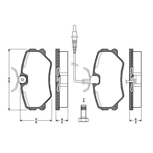 BOSCH Ön Fren Balatası Tk 0986TB2135