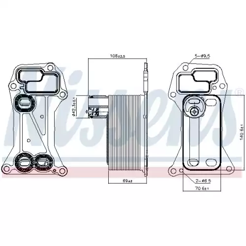 NISSENS Motor Yağ Radyatörü 90901