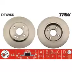 TRW Ön Fren Diski Havalı 258.4mm DF4966