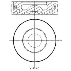 MAHLE Motor Piston Segman 0.25 86.25mm 0160701