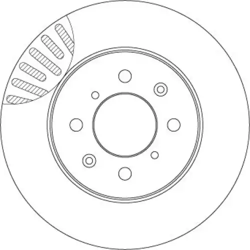 TRW Ön Fren Diski Havalı 258.4mm DF4825