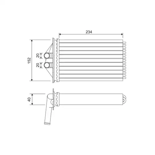 VALEO Kalorifer Radyatorü 715306